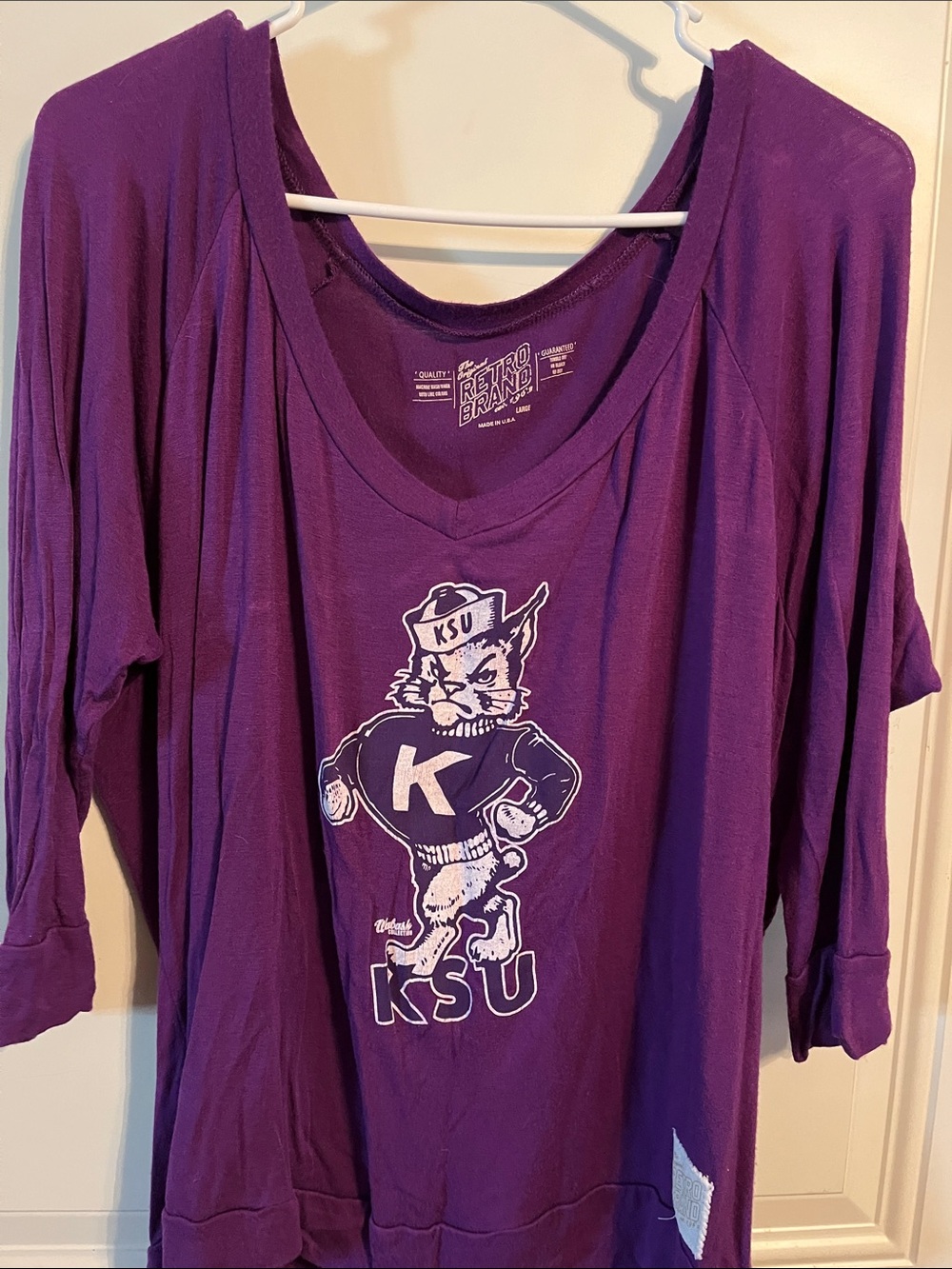 Retro Brand, K-State half sleeve tee, L